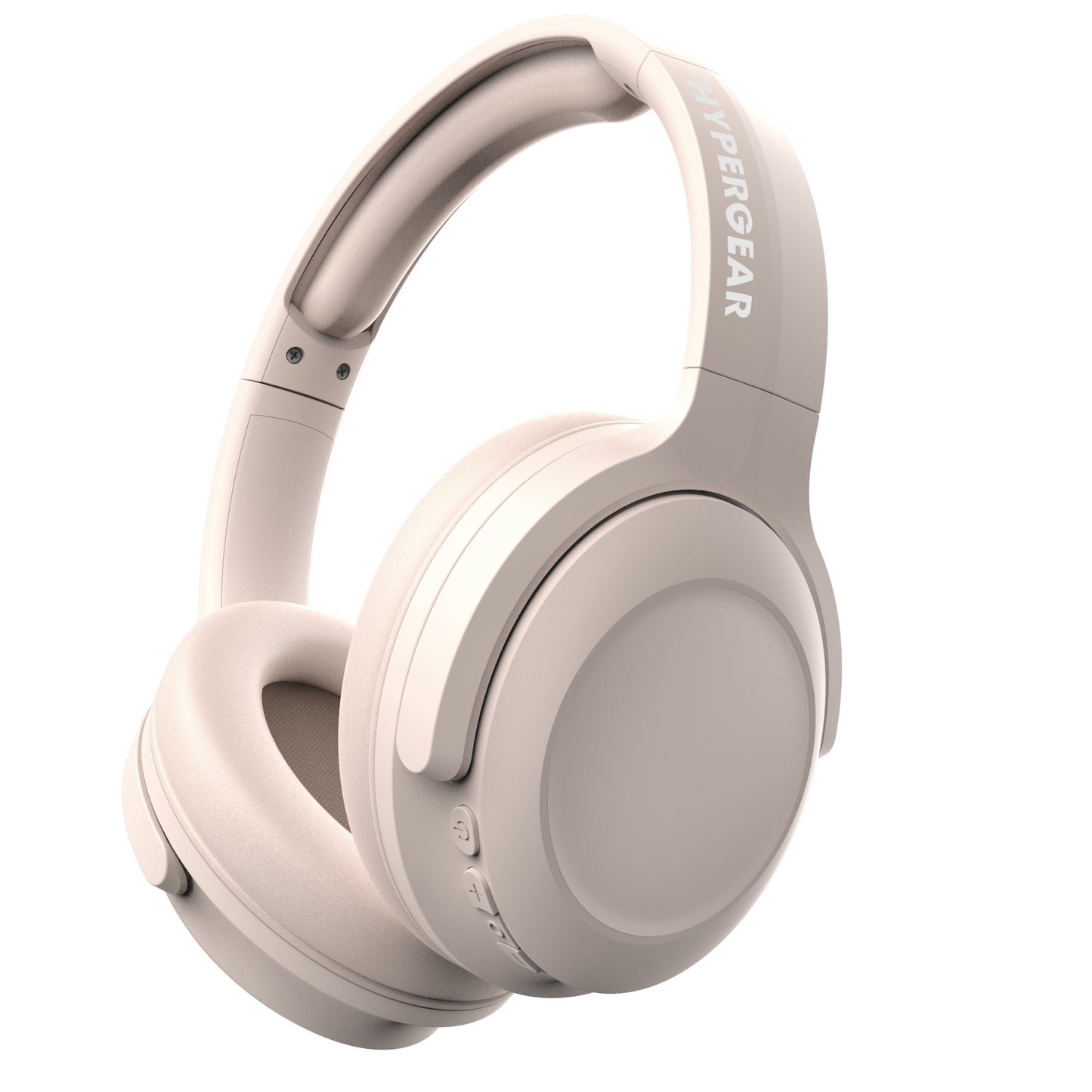 HYPERGEAR HEADPHONES BLUETOOTH STEALTH 2 ACTIVE NOISE CANCELLING BUILT IN MIC 18HR PLAY TIME OVER THE EAR COMFORT MULITPOINT CONNECTION – BEIGE